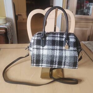 Tommy Hilfiger plaid mini satchel crossbody bag